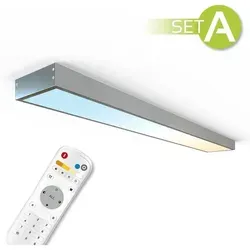LongLife LED CCT LED Panel Set A 120x15cm 36W - Leuchtmittel mit stufenlos einstellbarer Farbtemperatur von 3000K-6000K und praktischer Fernbedienung, ideal für individuelle Lichtgestaltung in jedem Raum.