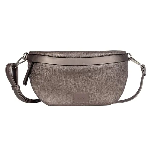 Gabor Elfie Belt Bag Schultertasche in Old Silver - Stylische Umhängetasche für Damen in elegantem Grau, verstellbar und ideal für Freizeitaktivitäten. Hergestellt aus hochwertigem Polyurethan für eine lange Lebensdauer.