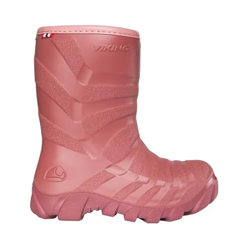 Viking Ultra Warm Snow Boot, Pink Light Pink, 35 EU - Stiefel für Mädchen mit Innenfutter aus Wollanteil, ideal für skandinavische Winter. Extra Zehenverstärkung sorgt für hohen Tragekomfort und einfache Handhabung.