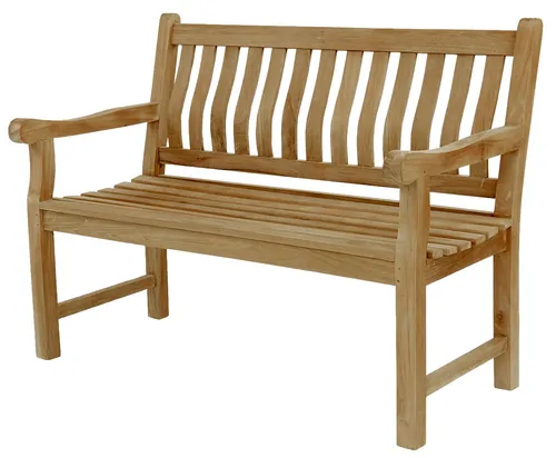Endorphin Sitzbank Gartenbank Breite 120 cm, Parkbank, Teakholz Bank, nachhaltig, wetterf