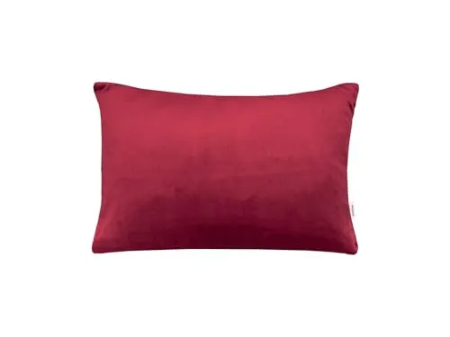beties - Samt&Sonders-Serie - Kissenhülle ca. 25x35 cm; aus deutschem Unternehmen in hochwertiger Qualität, Farbe: Karmin-rot