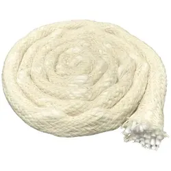 DistrEbution Windlicht Outdoor Kerzendocht, Flammschalendocht für Öllampen und Fackeln, Docht aus 100% Baumwolle Ø 0.12 cm x 10 cm