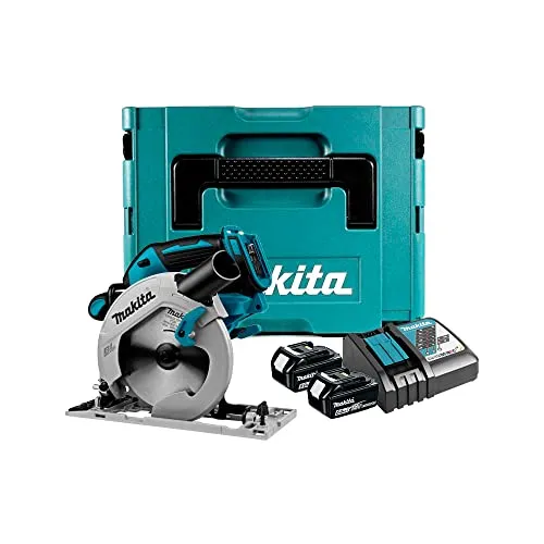 Makita Dhs680Rgj Kreissäge, Ø 165 mm, Bl 18 V, Lxt + 2 Akkus 18 V, 6 Ah, Li-Ion, BL1860B, Ladegerät DC18Rc, Makpac