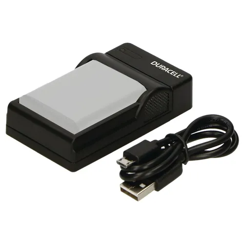 Duracell USB Ladegerät DRN5930 für Nikon EN-EL23 - Kompaktes Duracell Ladegerät mit USB-Kabel für Nikon EN-EL23. Ideal für unterwegs, schützt vor Überspannung und Überstrom. Ladestatusanzeige für einfaches Monitoring.