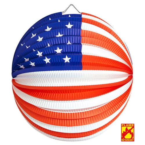 Lampion USA, Ø 25 cm, flammensicher