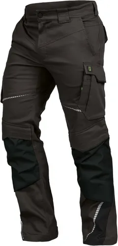 Leibwächter Flex-line Arbeitshose Herren – anthrazit/schwarz – Gr. 102 – Bequeme und robuste Workwear mit Elastan - Hochwertige Arbeitshose aus strapazierfähigen Materialien für vielfältige Berufe. Ergonomischer Schnitt und praktische Taschen sorgen für optimalen Komfort und Funktionalität bei der Arbeit.