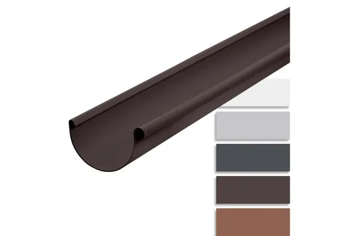 INEFA Dachrinne halbrund 200cm in braun von INEFA