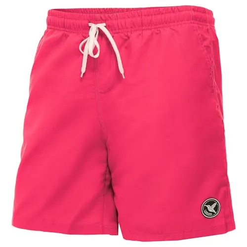 Produktbild Ladeheid Badehose Herren, Bequeme Lange Badeshorts mit Breitem Gummibund, Kordelzug und Taschen, Schwimmhose Boardshorts – LA40-129 (Rosa, XL)