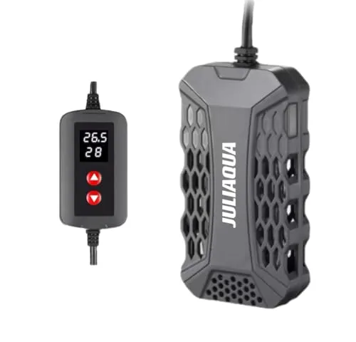 JULIAQUA Aquariumheizung mit Temperaturanzeige, Eco-Heizung, verstellbar, 25 W/50 W/100 W/150 W (Q-150 W)