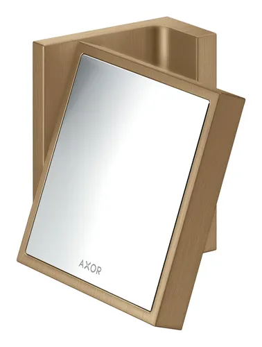 Axor Universal Rectangular Rasierspiegel - Brushed Bronze - Eleganter Rasierspiegel in Brushed Bronze, ideal für das Badezimmer und sorgt für eine präzise Rasur durch seine verstellbare Neigung.