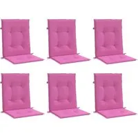 vidaXL Niedriglehner Auflage 6 STK. in pink von vidaXL