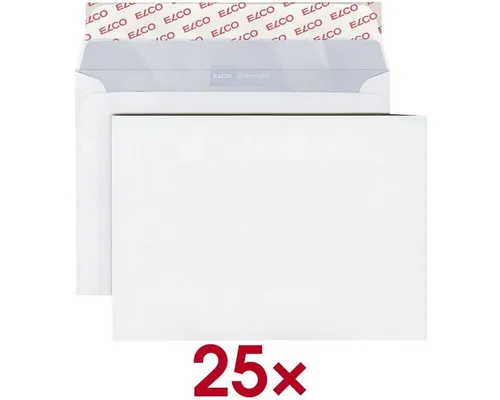ELCO Briefumschlag Office, C4, ohne Fenster, Haftklebung