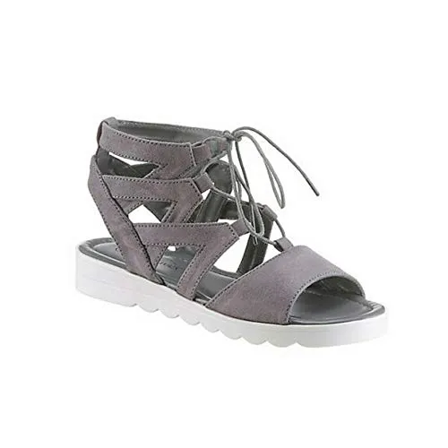 City Walk Damen Römersandale Sandale Römer Sandalette Sommerschuhe Grau Schuhgröße EUR 36