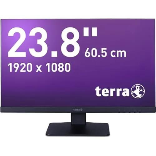 TERRA LCD/LED 2448W V2 GREENLINE PLUS Monitor - 23,8 Zoll Full HD Monitor mit 5 ms Reaktionszeit und IPS-Technologie, ideal für brillante Farben und weite Blickwinkel.