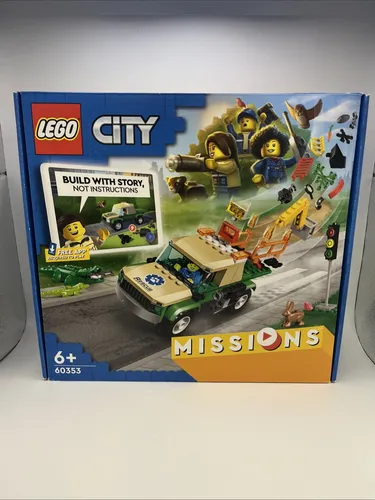 LEGO 60353 City Tierrettungsmission - LEGO Set für Kinder ab 6 Jahren, fördert kreatives Spielen und Teamarbeit mit spannenden Tierrettungsabenteuern in der LEGO City Welt.