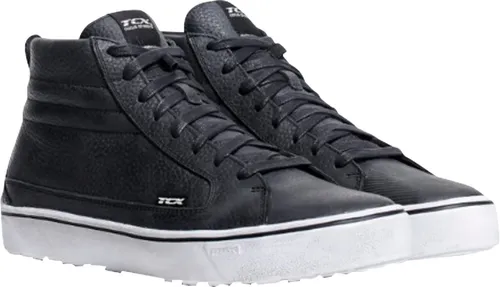 TCX Street 3 WP - Wasserdichte Motorradschuhe in Schwarz, Größe 41 EU - Motorradstiefel mit T-Dry Membran für wasserdichten Schutz und D3O Verstärkungen für maximale Sicherheit. Ideal für Fahrkomfort und Alltag.