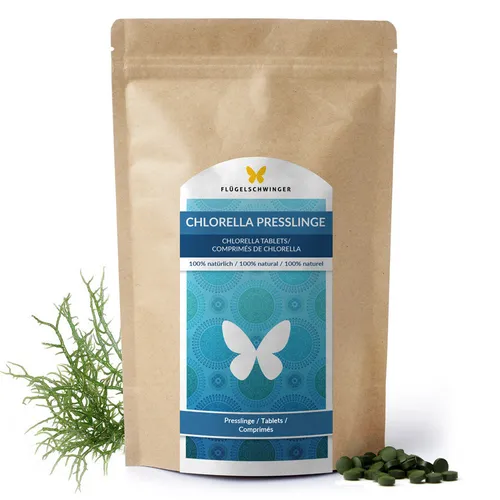500g Chlorella Tabletten ohne Zusätze Rohkostqualität Presslinge Kapseln