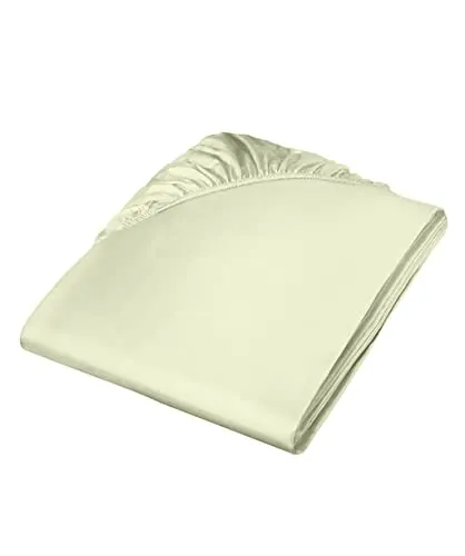 Fleuresse Colours Spannlaken, Uni-Mako-Satin, lindgrün, 160 x 200 cm