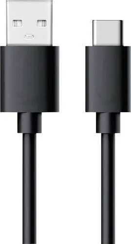 RealPower USB-Kabel USB 2.0 USB-A Stecker, USB-C Stecker 0.60m Schwarz 255650