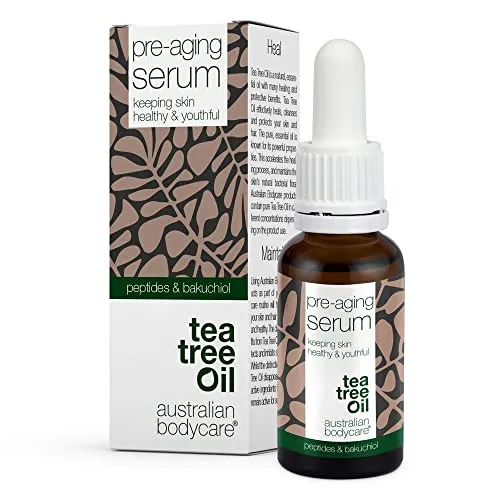Australian Bodycare Vegan Anti-Aging Serum, 30 ml - Mit Hyaluronsäure, Peptiden & Koffein - Für Gesicht & Augenpartie, Ideal für Normal, Reife, Sensible Haut