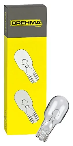 10x BREHMA 90650 W10W T13 Glassockellampe 12V 10W W2.1x9.5d