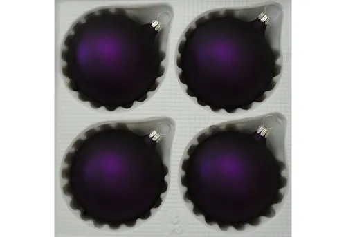 Weihnachtsbaumschmuck Lila von Lauschaer Glas