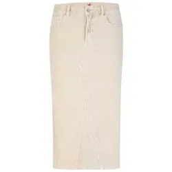 Buena Vista Offwhite Midirock aus Cord mit Taschen, Größe S von Buena Vista