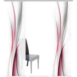 Xxxl Flächenvorhang Rochelle, Rot, 60x245 cm - Eleganter, halbtransparenter Flächenvorhang in Seidenoptik, ideal für gemütliche Wohnräume. Mit Paneelwagen für einfache Montage und bis 30° C waschbar.