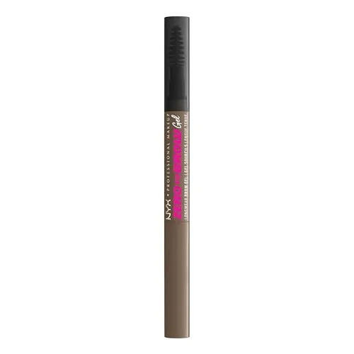 NYX Professional Makeup Zero to Brow Gel 02-Ash Brown - Präzises Brauengel für einen natürlichen Look, ideal für alle Geschlechter. Mit 2 ml Inhalt sorgt es für perfekt definierte Augenbrauen und lässt sich leicht auftragen.