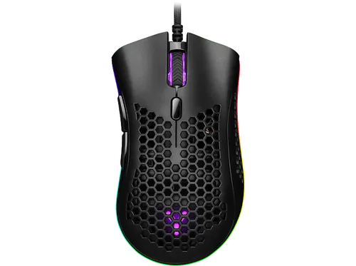 ISY IGM-4500-BK Honeycomb RGB Gaming Maus, Schwarz