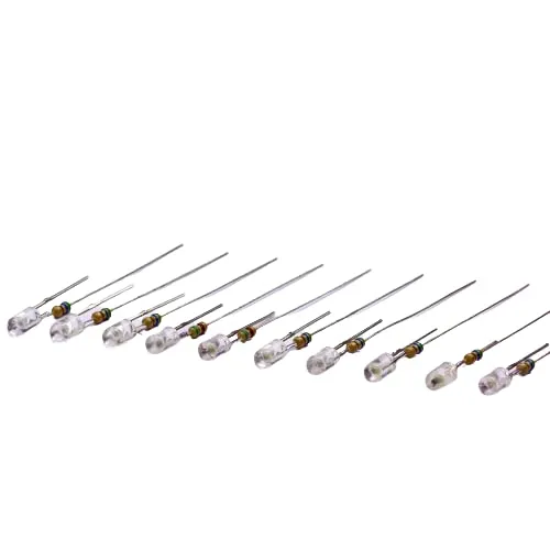 mm LED zum Einlöten für Knopf Cockpit Tacho Instrumenten Beleuchtung Umbau 12V blau 10 x 3