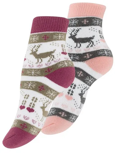 Yenita® Socken mit Innenfutter, Vollfrottee (4-Paar)