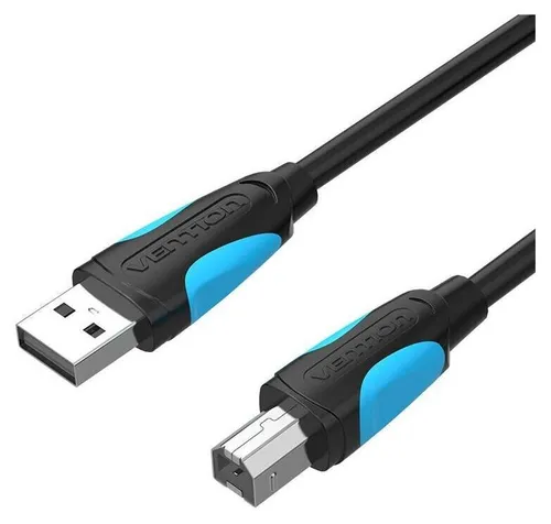 Vention VAS-A16-B300 Druckerkabel, USB-A 2.0 auf USB-B, 3 m, schwarzes PVC