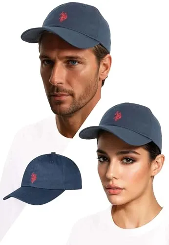 U.S. Polo Assn. Unisex Cap (One Size) - klassischer Baseball-Look mit verstellbarem Strapback - P009 - Navy OneSize