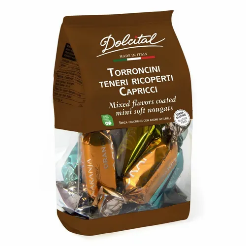  Torroncini überzogen mit Orange, Vanille, Zitrone, Schokolade 33,85 EUR/kg
