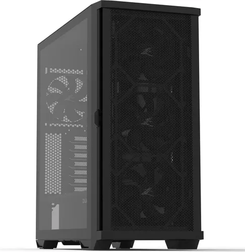 Zalman Z10, Midi Tower, PC, Schwarz, ATX, Mini-ATX, Mini-ITX, Kunststoff, Stahl, Gehärtetes Glas, Gaming