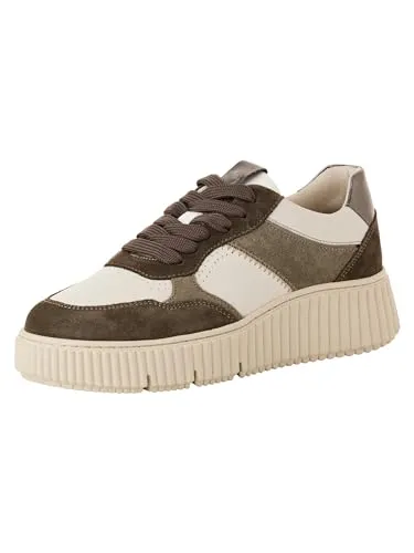 Tamaris Sneaker 1-23771-42 Damen Low Top Schuhe - Sneaker für Damen mit trendiger Plateausohle (5 cm) und TOUCH-IT-Technologie für höchsten Tragekomfort. Hochwertiger Materialmix aus Leder und Synthetik – ideal für stilbewusste Frauen.