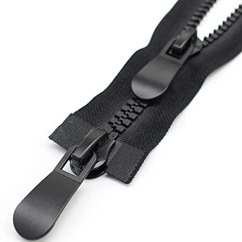 MebuZip 65cm #15 Reißverschluss - 2 Wege teilbar aus Kunststoff - Reißverschluss für Parka, Mantel & Daunenjacke, 65 cm lang, 11mm breit, langlebig aus hochwertigem Kunststoff, ideal für DIY-Projekte und Reparaturen.