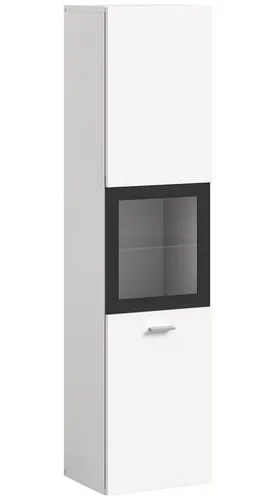 Midischrank Bostalsee, weiß, 30x125 cm - Bad-Kommode in modernem Design, bietet vielseitigen Stauraum für Badutensilien und überzeugt durch hochwertige Materialien.