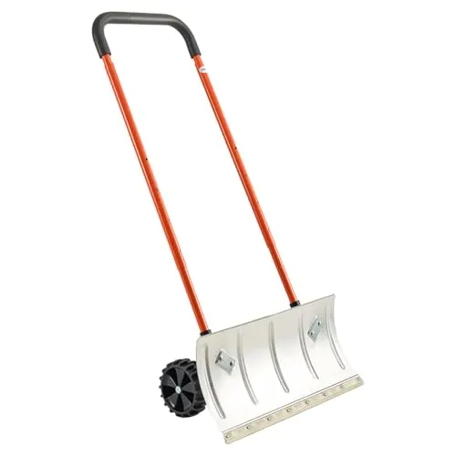 VEVOR Schneeschaufel auf Rädern 61 cm