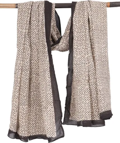 Guru-Shop Sarong Leichter Pareo, Sarong, handbedrucktes.. in schwarz von Guru-Shop