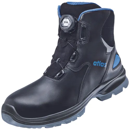 Atlas knöchelhoher Sicherheitsschuh SL 9845 XP BOA ESD S3, Weite 10 Größe 47 - S3-Sicherheitsstiefel mit wasserdichtem, atmungsaktivem Leder und innovativem INNOFLEX SYSTEM für ermüdungsfreies Laufen. Durchtritthemmende XP Technologie schützt vor spitzen Gegenständen.