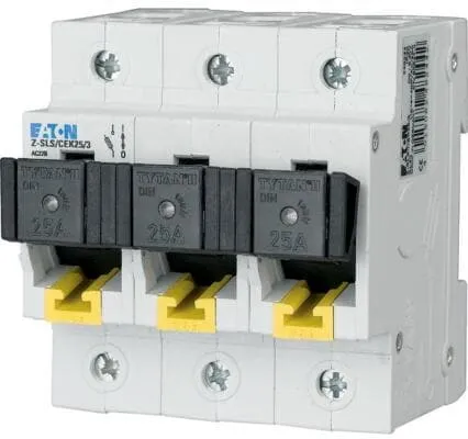 Eaton Z-SLS/CEK63/3 Sicherungs-Lastschalter - Lasttrennschalter mit 3 Polen, 63 A und 400 V, ideal für zuverlässige Stromversorgung und Sicherheit in elektrischen Anlagen.