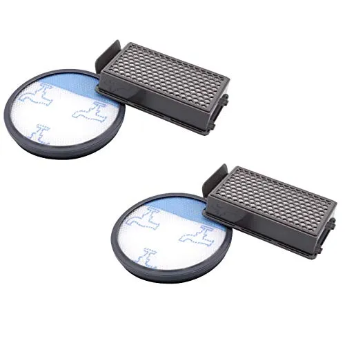 vhbw 2X Filter Set kompatibel mit Rowenta Compact Power Cyclonic Staubsauger - Ersatz für Rowenta ZR005901 - Staubsaugerfilter Ersatzteile Zubehör