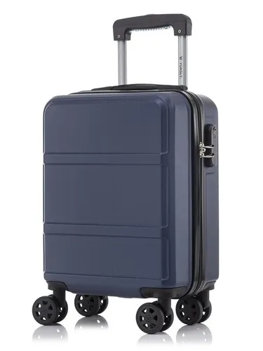 YONSLY Trolley Reisekoffer Dunkelblau mit 4 Rollen - Robuster Hartschalenreisekoffer mit 360°-Rollen für mühelose Mobilität. Ideal für Reisen und Alltag – leicht, stoßfest und mit sicherem Zahlenschloss für sorgenfreies Reisen.