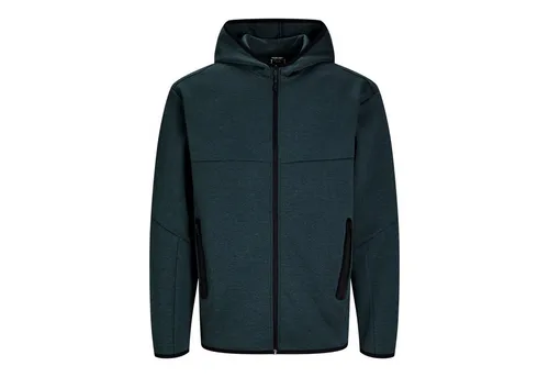 JACK & JONES Einfarbige Kapuzenjacke für Herren - Kapuzenpullover für Herren, Regular Fit aus 58% Polyester und 42% Baumwolle, ideal für lässige Looks und angenehmen Tragekomfort.