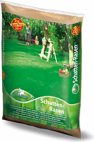 Pegasus Schatten-Rasensamen, 2 kg für 50qm, 622371 – Schattenrasen für dichte Rasenteppiche, schnellkeimend, ideal für schattige Lagen, langlebig, Rasensaat