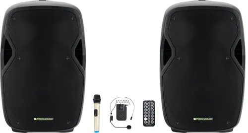 Pronomic MOVE 15MA-A Akku-Aktivbox - Lautsprecher für mobile Anwendungen mit 15