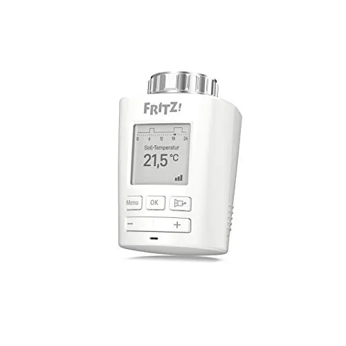 AVM FRITZ!DECT 301 Heizkörperregler - Intelligenter Thermostat für Heizkörper, ermöglicht bis zu 30% Heizkostenersparnis und komfortable Steuerung via Smartphone oder FRITZ!Fon.