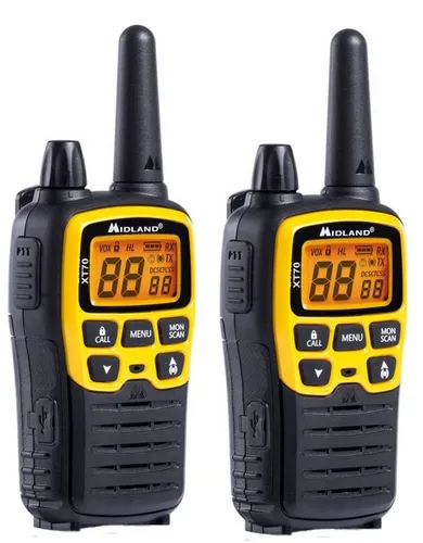 Midland XT70 PMR Adventure Kofferset mit Headsets & Akkus von Midland